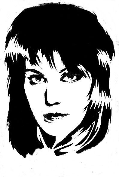 Joan Jett Drawing, Joan Jett Tattoo, Black N White Drawings, Linocut Art Ideas, Joan Jett The Runaways, Music Vector, Rock Poster Art, Musician Art, Lino Art