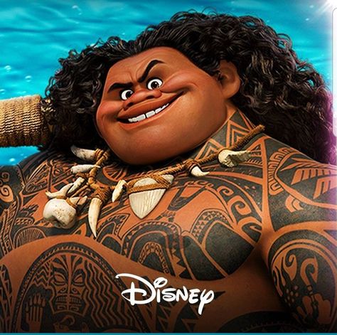 Maui Tattoos Moana, Maui Tattoo, Maui Moana, Walt Disney Princesses, Disney Princess Moana, Princess Moana, Disney Pixar Characters, Marvel Star Wars, Pixar Characters