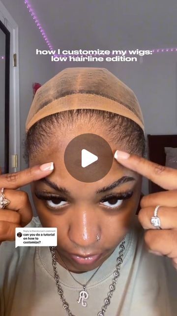 Afsisterwig store on Instagram: "How to customize your wig to fit the low hairline😍😍
Cr: robdabankkk (tok) 
.
Like and follow for more 
HD Lace invisible knots best deal now #linkinbio 
Always stay tuned for wig sales
.
#hairlinecustomization #wiginstall #lacefrontwig" How To Install A Closure Wig, Easy Lace Front Wig Install, How To Pluck A Wig, Lace Front Wigs Install, Cheap Wig Hacks, 5 By 5 Closure Wig, How To Install A Lace Front Wig, Wig Install Styles, Wigs Installation