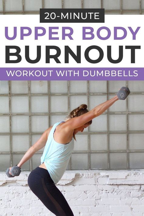 Upper Body Hiit Workouts, Dumbbell Arm Workout, Arms And Abs, Body Workout At Home, Shoulder Muscles, Biceps Workout, Dumbbell Workout, Fitness Workout For Women, Upper Body Workout