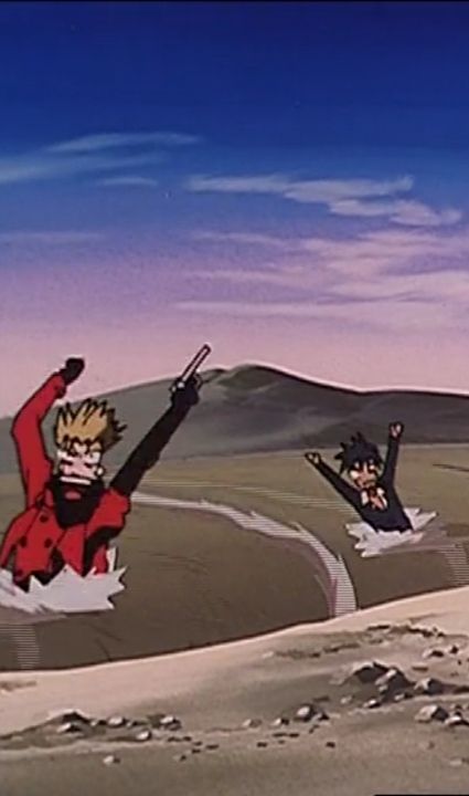 Trigun Vash And Wolfwood Wallpaper, Vashwood Stampede, Trigun Stampede Wolfwood, Wolfwood Trigun Stampede, Vash Stampede Wallpapers, Trigun Reaction Image, Trigun Vash Plushie, Trigun Wallpapers, Trigun Stampede Wallpaper