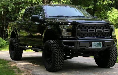 Black Ford F150, F150 Build, F150 Limited, Custom F150, Ford F150 Lifted, Ford Trucks F150, Trucks Lifted Diesel, Vintage Pickup, Black Truck