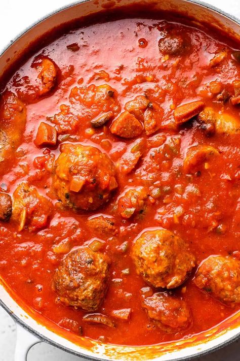 Dad's Sunday Sauce Recipe Recipe | So Much Food Dom Deluise Recipes, Sunday Sauce And Meatballs, Crockpot Sunday Sauce, Sunday Gravy Recipe Italian, Sunday Sauce Italian, Italian Sauce Recipes Authentic, Sunday Sauce Recipe, Italian Sauce Recipes, Tomato Sauces