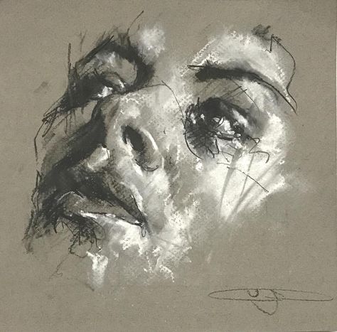 Angry Art, Guy Denning, Art 101, Human Environment, Personal Investigation, Drawing Styles, Figurative Abstract, 얼굴 그리기, Charcoal Drawings