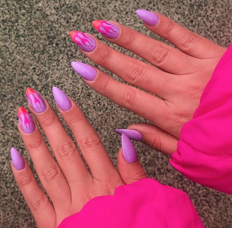 Posh Nails, Bright Pink Nails, Retro Nails, Glamour Nails, Nails Design With Rhinestones, Fall Acrylic Nails, Summer Acrylic Nails, Glam Nails, Nails Desing