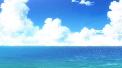 Drawing Clouds, Anime Bg, Math Wallpaper, Anime Banner, Anime Landscape, Sky Anime, Ocean Backgrounds, Props Concept, One Piece World