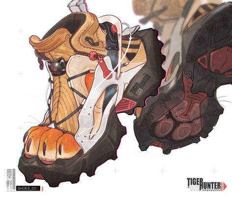 Space Scavenger, Paw Shoes, Futuristic Shoes, Animal Shoes, Cyberpunk Aesthetic, Zenless Zone Zero, Shoes Drawing, Clothing Design Sketches, Ex Machina