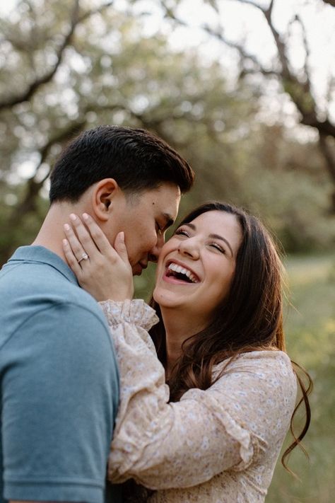 Spring-engagement-session-at-Brushy-Creek-State-Park-Austin-Texas-with-Australian-Shepherd-dog Engagement With Dog, Field Photography, Blue Bonnet, Australian Shepherd Dogs, Spring Engagement, Engagement Photo Poses, Fields Photography, Photo Search, Australian Shepherd