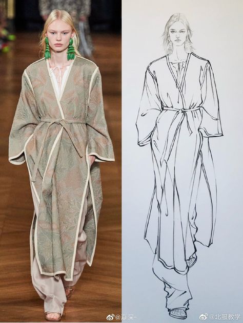 Moda China, Moda Kimono, Fashion Model Drawing, Fashion Illustration Poses, Fashion Model Sketch, Fashion Illustration Tutorial, Fashion Design Books, Fashion Figure Drawing, Fashion Designers Famous