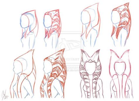 Togruta Montrals and Lekku studies | Drawing reference | Pinterest ... Star Wars Drawing References, Togruta Montrals, Togruta Art, Star Wars Togruta, Star Wars References, Ahsoka Art, Star Wars Species, Ashoka Tano, Twi Lek