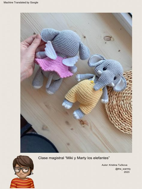 Elefante Crochet, Amigurumi Elephant, Amigurumi Free, Amigurumi Free Pattern, Amigurumi Pattern, Crochet Amigurumi, Free Pattern, Amigurumi, Elephant