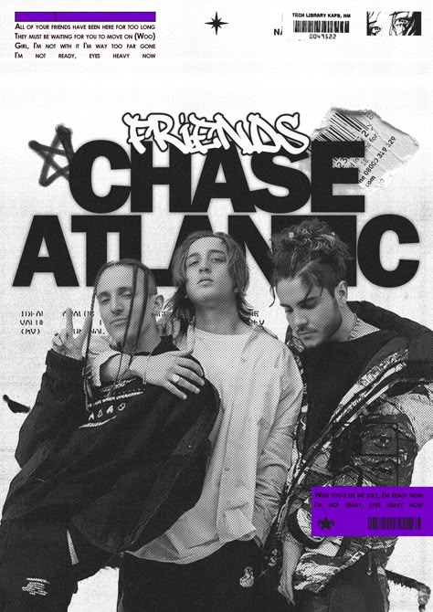 Music Album Covers Chase Atlantic, Chase Atlantic Retro Poster, Chase Atlantic Music Poster, Aesthetic Posters Chase Atlantic, Chase Atlantic Wall Print, Room Posters Chase Atlantic, Chase Atlantic Posters Aesthetic, Chase Atlantic Poster Black And White, Chase Atlantic Room Decor