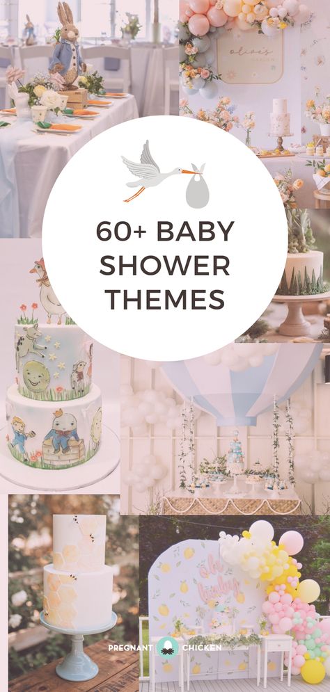 If you're looking for unique baby shower ideas or want some inspiration for picking a theme, here are some of the best shower (and sprinkle) themes to spark your creativity! Baby Girl Baby Shower Ideas Spring, Baby Shower Themes For Baby Girl, Baby Boy Spring Shower Ideas, 4th Baby Shower Ideas, Baby Shower Themes May, Baby Shower No Gender Theme, Baby Shower Ideas April, Girl Baby Shower Ideas Spring, Magical Baby Shower Theme