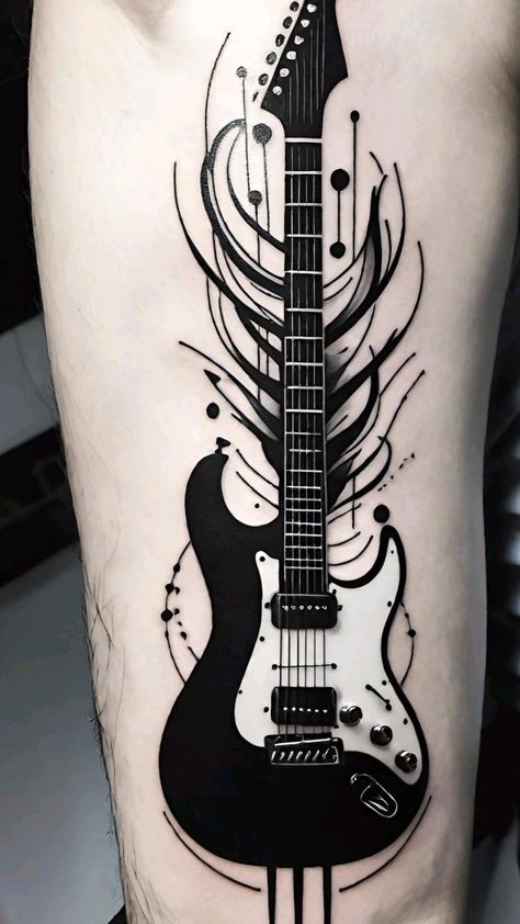 Rock And Roll Tattoo, Travel Tattoo Ideas, Guitar Tattoo Design, Music Tattoo Sleeves, Majestic Tree, Travel Tattoos, Cool Tattoo Drawings, Tree Tattoos, Free Tattoo Designs