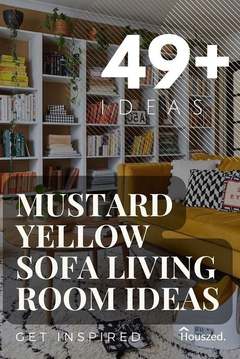 49+ Yellow Sofa Living Room Ideas That Simply Work in 2024 | Houszed Mustard Couch Living Room Ideas, Mustard Sofa Living Room Ideas, Yellow Sofa Living Room Ideas, Yellow Couch Living Room, Yellow Sofa Living Room, Mustard Yellow Sofa, Mustard Living Room, Yellow Living Room Ideas, Mustard Living Rooms