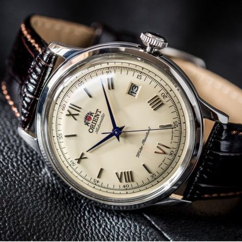 Orient Automatic Watch, Orient Watch Men, Mens Watches Guide, Orient Bambino, Mens Luxury Lifestyle, Mens Watches Affordable, Orient Watch, Timeless Watches, Fancy Watches