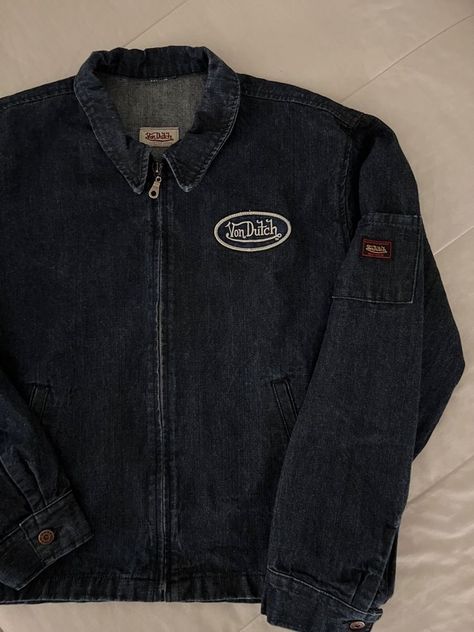 Von Dutch Jacket, Von Dutch Clothes, Von Dutch Cap, Fashion Denim Jacket, Cap Collection, Street Fashion Men Streetwear, Von Dutch, Vintage Denim Jacket, Work Jackets