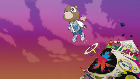 Graduation Kanye West Wallpaper Yeezus Wallpaper, Iphone Wallpaper Kanye, Kanye Graduation, Kanye West Graduation Bear, Kanye West Bear, Kanye West Wallpaper, Kanye West Albums, Graduation Album, Graduation Wallpaper