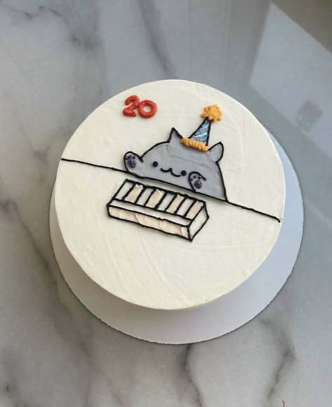 Cake Ideas Funny, Cake Designs Funny, Funny Cake Ideas, Cakes Funny, Birthday Cake Funny, Anime Cake, Mini Torte, Simple Cake Designs, Funny Birthday Cakes