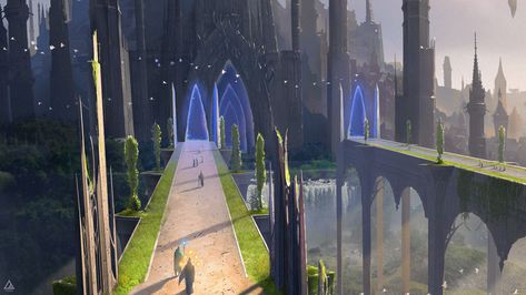 ArtStation - Magic Academy, Foritis Wong Magic Academy, Location Inspiration, Fantasy City, Fantasy Castle, Fantasy Story, Fantasy Setting, Fantasy Places, Magic School, Fantasy Map