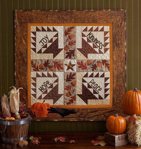 240 Likes, 1 Comments - Shabby Fabrics (@shabbyfabrics) on Instagram: “During this season it is important to slow down to count our blessings and celebrate the time we…” Autumn Quilt, Christian Ideas, Cordless Iron, Harvest Blessings, Laser Cut Kit, Basket Quilt, Primitive Gatherings, Candle Mat, Fall Quilts