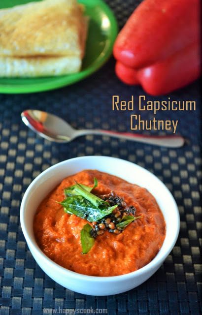 Indian Condiments, Capsicum Chutney, Pepper Chutney, Capsicum Recipes, Idli Dosa, Garlic Bread Recipe, Chutney Recipe, Jam And Jelly, Flavor Enhancers