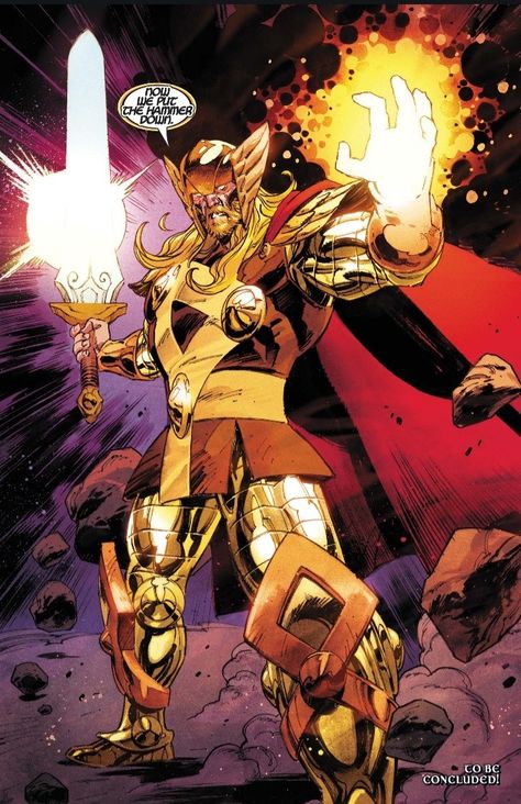 Thor with the odin force Odin Comics, Phoenix Marvel, Thor Art, Thunder God, Thor Comic, Marvel And Dc Characters, Bd Art, Marvel Superheroes Art, Thor Odinson