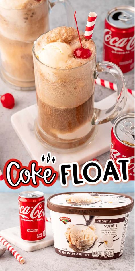 Root Beer Float Recipe, Creamy Vanilla Ice Cream, Family Drinks, Beer Ice Cream, Coke Float, Cola Recipe, Floats Drinks, Wendys Frosty, Slush Recipes