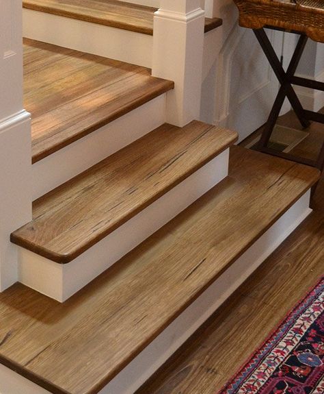 Stair Tiles Ideas Modern, Wood Tiles Design, Wooden Staircase Design, Tiled Staircase, Staircase Interior Design, Staircase Designs, Tile Steps, Wooden Staircase, Stairs Design Interior