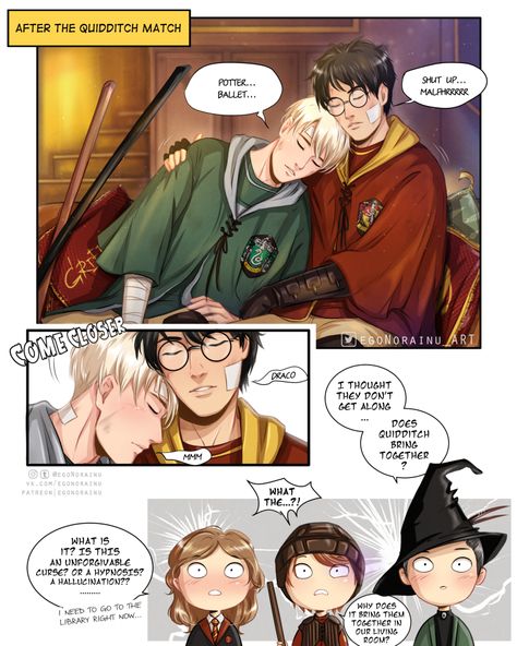 Harry Potter X Draco Malfoy, Glume Harry Potter, Draco Malfoy Fanart, Harry Draco, Gay Harry Potter, Harry Potter Feels, Images Harry Potter, Harry Potter Comics, Draco Harry Potter