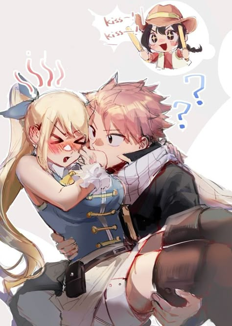 Nalu Fanart, Fairy Tail Photos, Fairy Tail Funny, Fairy Tail Comics, Fairy Tail Family, Natsu Fairy Tail, Fairy Tail Natsu And Lucy, Fairy Tail Pictures, Shojo Anime