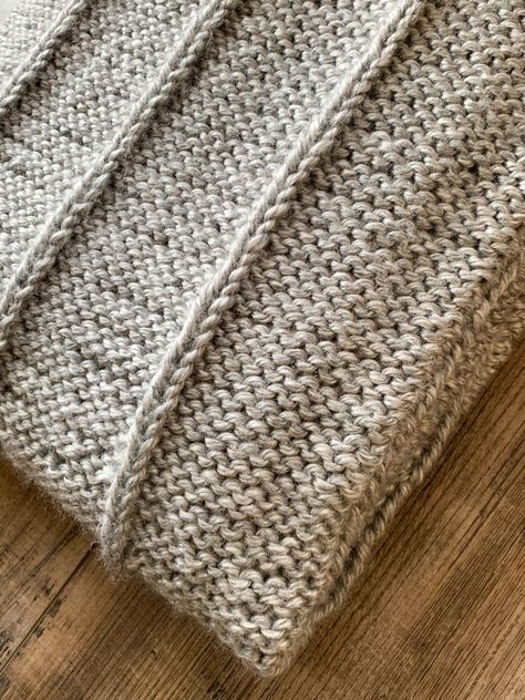 Birch Knit Afghan Free Pattern — CLICKETY STICKS Knitting Patterns Free Blanket Easy Afghans, Knit Afghan Patterns Free, Easy Scarf Knitting Patterns, Knit Afghan Patterns, Knit Afghan, Throw Blanket Pattern, Knitting Patterns Free Blanket, Easy Knitting Projects, Knitted Blanket