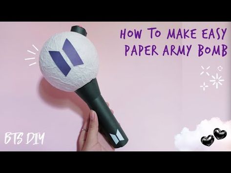 Bts Diy Crafts Room, Bts Crafts Ideas, Bts Craft, Crafts Bookmarks, Bts Diy, Bts Birthday, Diy Bts, Army Crafts, Bts Bomb