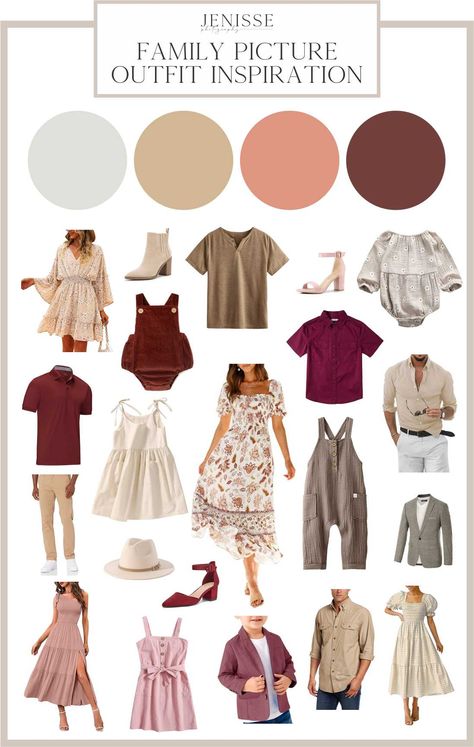 Summer 2023 Family Photo Outfits, Layered Family Photo Outfits, Peach Family Photos, Family Photos Wine Color, Photography Outfit Color Palette, Tan Color Scheme Family Photos, Pink Family Pictures Outfits, Blush Family Photo Outfits, Color Pallets Family Pictures