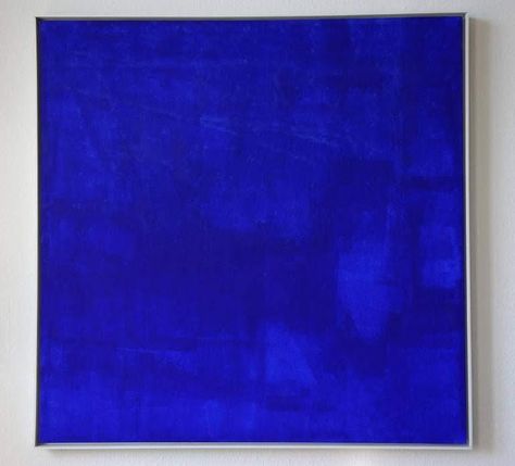 International Klein Blue, Painting Monochrome, Yves Klein, Kind Of Blue, Modern Canvas Art, Art Pencil, Blue Dream, Feeling Blue, Klein Blue