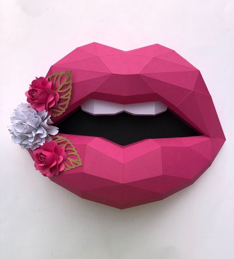 Lip Art for Home Studio Office, Salon | Gift For Makeup Artist or Makeup Lover | Gift for Dentist | Lip Wall Art | Dentist Gift | Paper Lips Different Makeup Aesthetics, Paper Lips, Home Studio Office, Makeup Aesthetics, Gifts For Makeup Lovers, Salon Gifts, Studio Office, Valentine Dinner, Gifts For Dentist