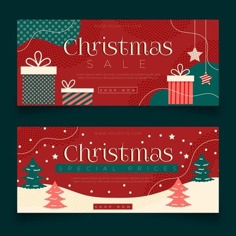 Banner Christmas Design, Merry Christmas Design Graphic, Christmas Facebook Banner, Christmas Sale Poster, Shop Banner Design, Christmas Facebook Cover, Banners Template, Christmas Graphic Design, Christmas Campaign