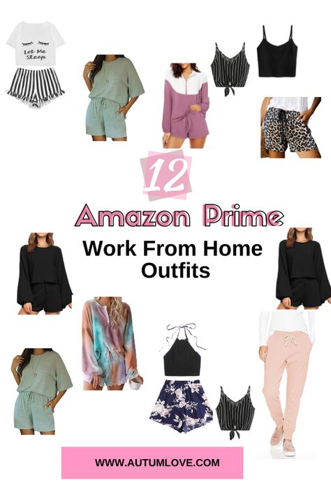 Amazon Work From Home Outfits, loungewear, work from home, Amazon Loungewear, High Waisted Shorts Outfit, Wfh Outfits, Amazon Work From Home, Summer Ties, Work From Home Outfit, Lounge Outfits, Leopard Shorts, Crop Top And Shorts