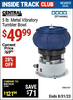 Vibratory Tumbler, Metal Tumbler, Harbor Freight Tools, Metal Tumblers, Harbor Freight, Storing Cookies, Jewelry Making Tools, July 28, Making Tools