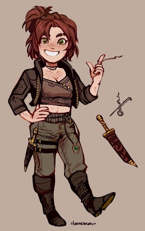 Halfling Rogue Adventurers Guild, Dnd Halfling, Halfling Rogue, Rogue Character, Female Gnome, Pathfinder Character, Dungeons And Dragons Characters, Dnd Art, Arte Fantasy