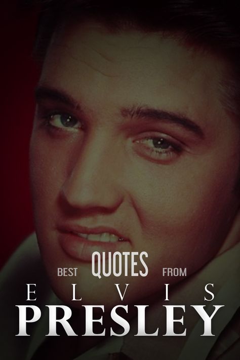 Elvis Presley quotes are some of the most entertaining in music history. Here's a list to peruse for your reading pleasure. How many have you heard before? Check out these great Elvis Presley quotes! How many do you recognize? If you're an Elvis fan, then this is one article that should not be missed. It has all sorts of interesting facts about him like his favorite food (fried bananas) or how he got his name (his middle name was Aron). Reach life fulfillment with their inspiration! #elvisp Elvis Presley Quotes, Elvis Quotes, Christmas Lyrics, Eddie Fisher, Perry Como, Aesthetics Quote, Fried Bananas, True American, Middle Name