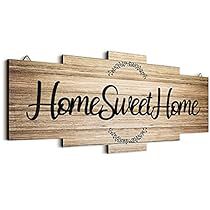 Home Sweet Home Sign, Hanging Bedroom, Artificial Wood, Family Wall Decor, Wood Home, Home Sign, Farmhouse Homes, Farmhouse Wall Decor, Farmhouse Wall