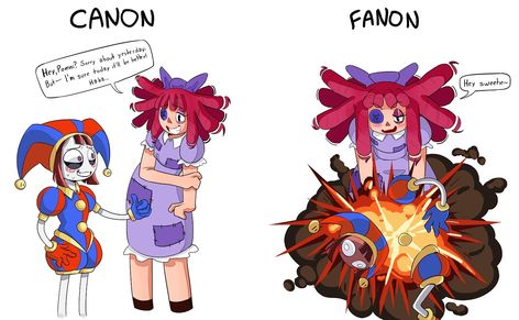 Ragatha tends to be a lot more-- "active" when it comes to Pomni on the Fanon huh - #tadcfanart #tadc #pomni #ragathaxpomni #ragatha #theamazingdigitalcircus #digitalart #fanart #fanon #digitalartwork #art #ship Canon Vs Fanon, Indie Animation, Character Studies, Unorganized Idea, Circus Art, Silly Things, Art Folder, Character Study, Sonic Art