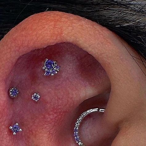 Curated Ears, August 20, Forever Me, Piercings, I Can, Thank You, Purple