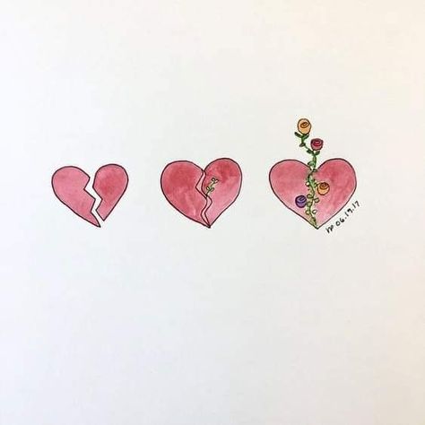 Selfie Quotes, Healing Tattoo, Heart Illustration, Healing Heart, Heart Drawing, Phone Art, Mini Drawings, Something Old, Bullet Journal Ideas Pages