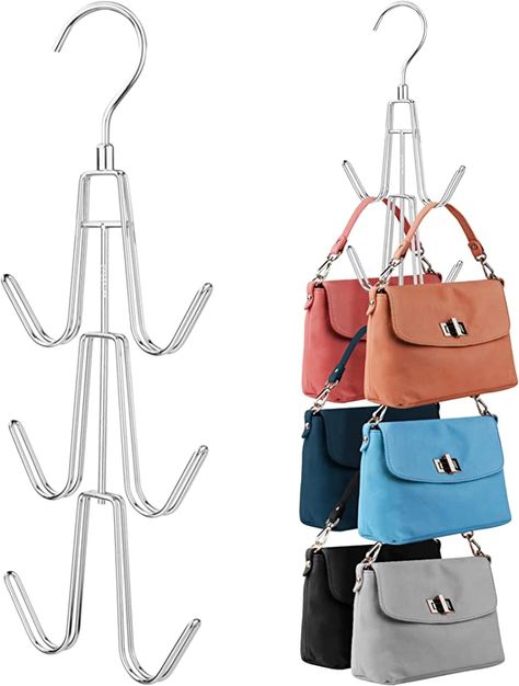 Backpack Rack, Bags Hanger, Organizer For Closet, Handbag Holder, Belt Hanger, Handbag Hanger, Purse Storage, Space Saving Hangers, Purse Hanger