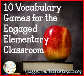 Vocabulary knowledge is one of the key indicators to student success in school. Check out this post for 10 easy and engaging ways to embed vocabulary into all of your lessons. Vocabulary Strategies, Vocabulary Instruction, Academic Vocabulary, Teaching Vocabulary, Third Grade Reading, 4th Grade Classroom, Spelling Activities, 4th Grade Reading, Vocabulary Games