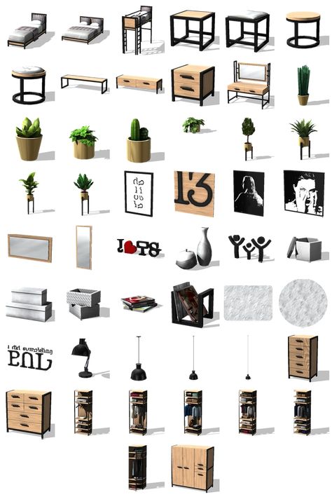 Sims 4 Cc Furniture Accessories, Sims Mods House, Ts4 Build Cc Patreon, Sims4 Cc Bedroom Set, Sims 4 Cc Furniture Clutter Bedroom, Sims 4 Construction Cc, Sims 4 Cc Bedroom Clutter, Sims 4 Urban Furniture Cc, Sims 4 Bedroom Clutter