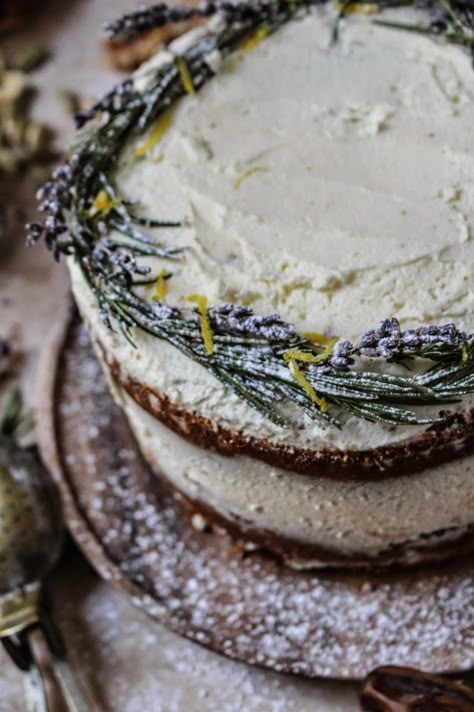 this cake, wow where do i start?, it is so fragrant.  i added some Tunisian dates in a bowl of earl grey tea to soak up the Earl Grey Cardamom Cake, Lemon Earl Grey Cake, Lavender Earl Grey Cake, Cake With Dates, Twigg Studios, Earl Grey Cake, Citrus Cake, Curd Filling, Food Style