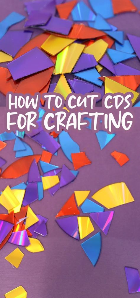 How to Cut CDs and DVDs for Crafting * Moms and Crafters Upcycle Old Cds, Recycle Cds Ideas, Upcycle Cds, Cds Crafts, Crafts With Cds, Cd Recycle, Cd Mosaic, Old Cd Crafts, Cd Project